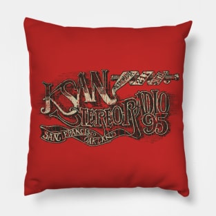 KSAN Stereo Radio 95 1968 Pillow