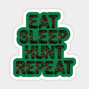 Hunters Camouflage Text Magnet