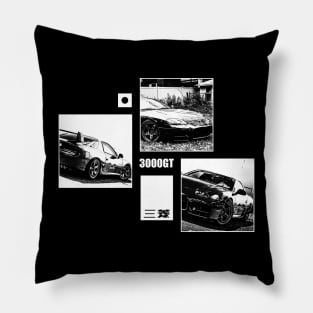 MITSUBISHI 3000GT Black 'N White Archive (Black Version) Pillow