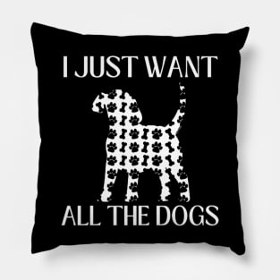 I Just Want All The Dogs Beagle Lover Pillow