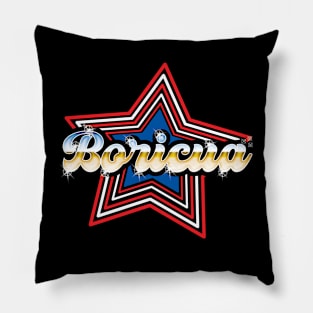 Boricua 80's Style design Pillow