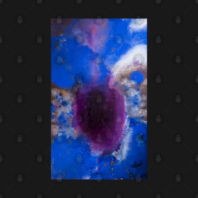 Blue and Purple Abstract Painting by MihaiCotiga Art