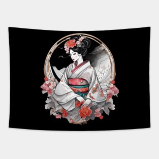 Geisha Girl Tapestry