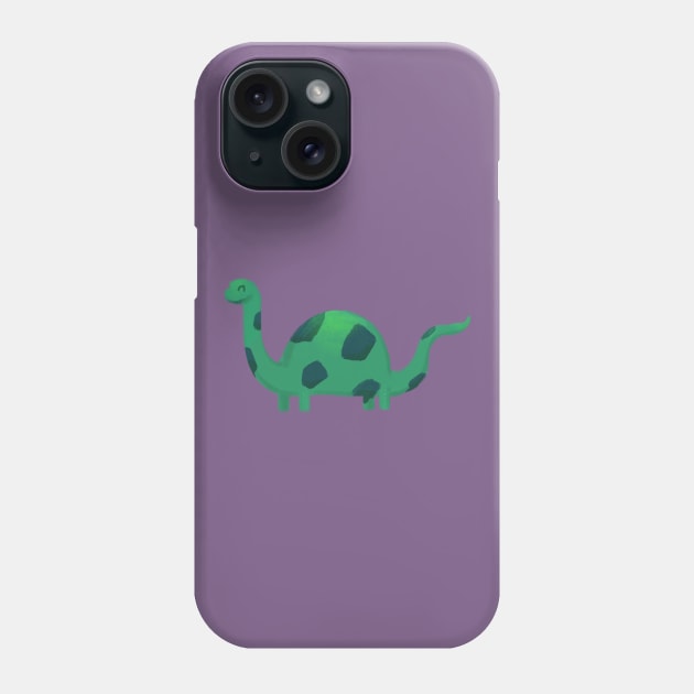 Diplodocus - Cute Prehistoric Dinosaur cartoon Illustration Phone Case by Stilo29