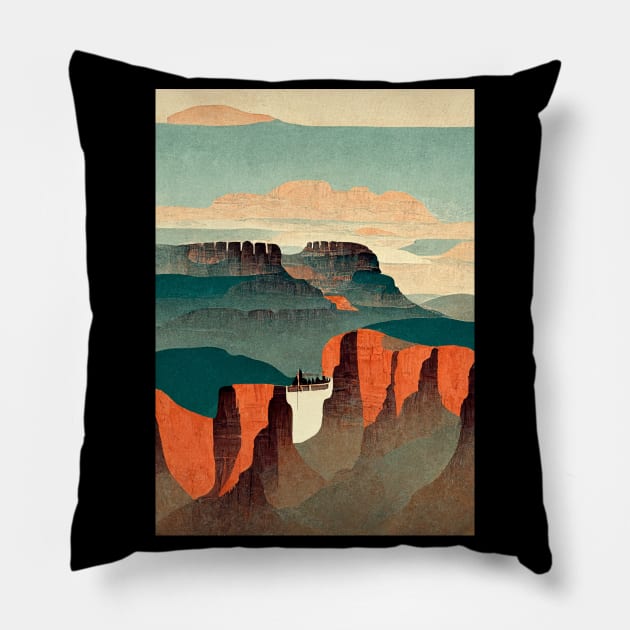Grand Canyon Pillow by deificusArt