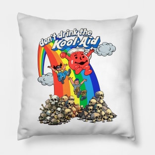 Don't Drink The Kool-Aid - Retro Psychedelic Design Pillow