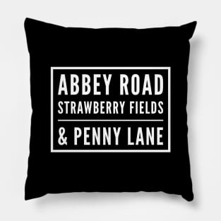 Abbey Road & Famous music streets Pillow