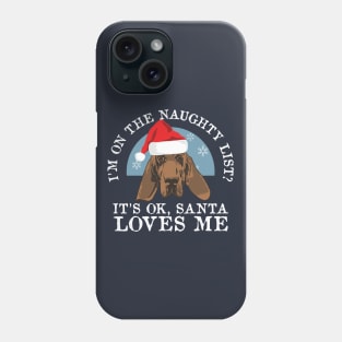 Funny Naughty Dog Puppy Lovers Bloodhound Christmas Gift Phone Case