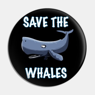 SAVE THE WHALES T-shirt Pin