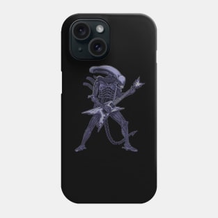 The Xenomorph and his killer guitar Phone Case