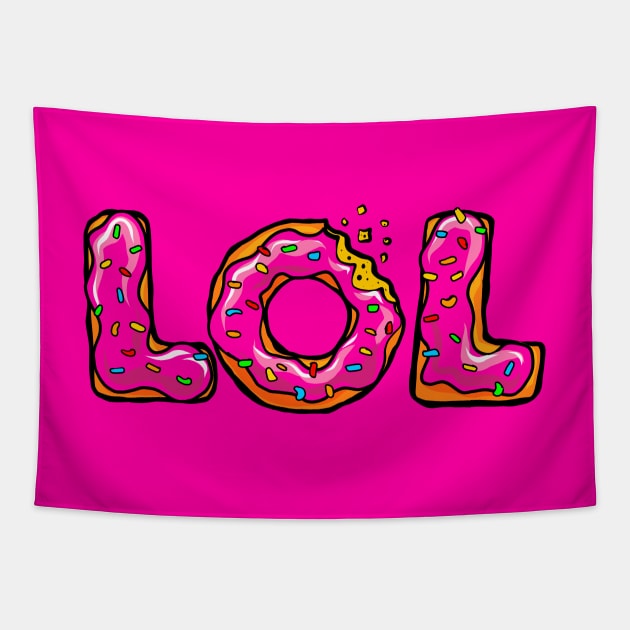 LOL Donut Tapestry by sparklellama