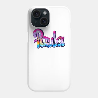 Paula girls first name in pink personalised personalized customized name Paula Phone Case