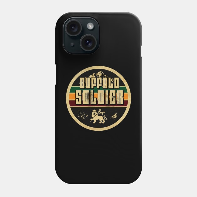 Buffalo Soldier Rastafari Phone Case by CTShirts