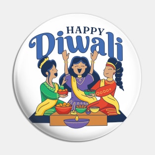 Festival of Lights Deepavali - Happy Diwali Pin