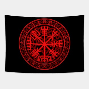 Vegvisir in Red Tapestry