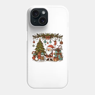 Old Fashioned Christmas Scene Phone Case