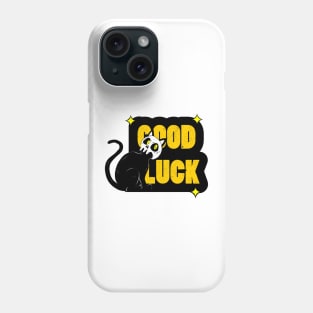 Skull black cat Phone Case