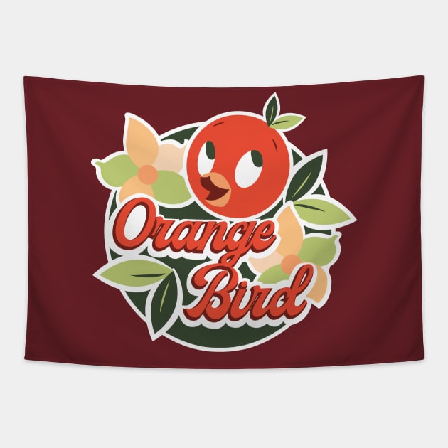 The Orange Bird Tapestry by Lunamis