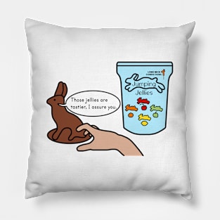 Chocolate Bunny or Jellies? Pillow