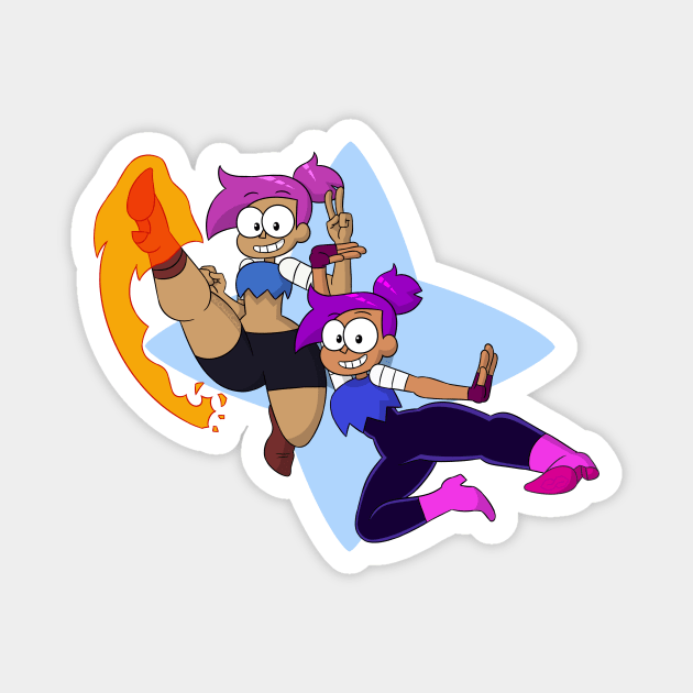 Enid Before and After (OK K.O.) Magnet by mrchasecomix