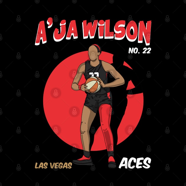 A'ja Wilson by Luna Illustration