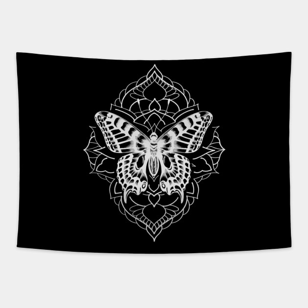 Butterfly mandala Tapestry by Rachellily