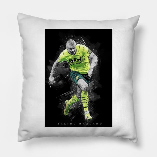 Haaland football Pillow by San Creative