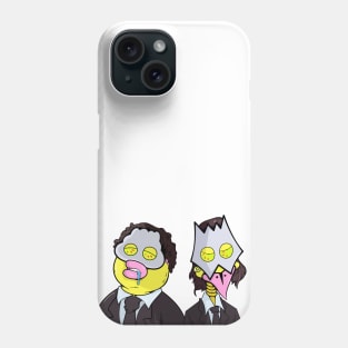 Dope Two masked judges cartoon illustration Phone Case