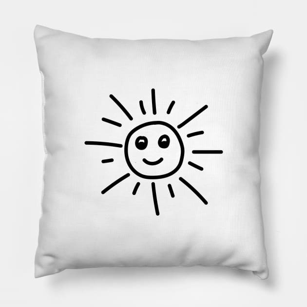 Sun Graphic Pillow by ImperfectClothing