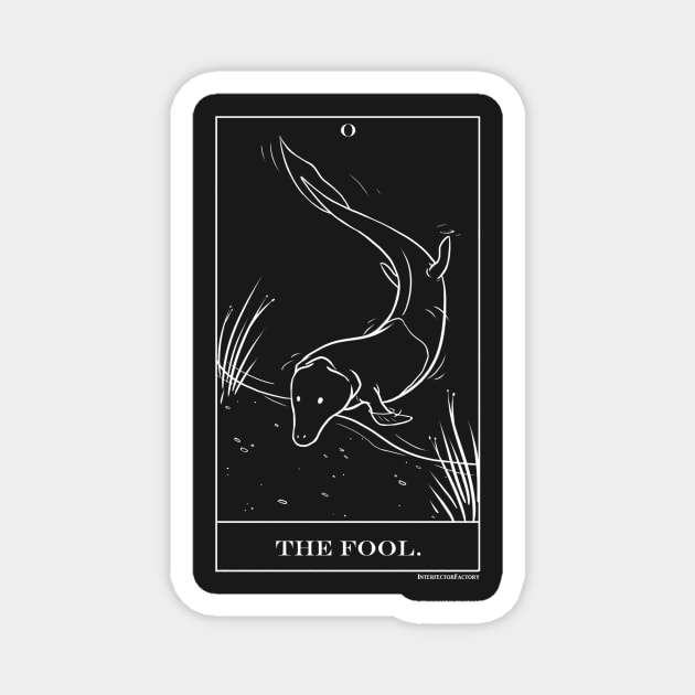 The Fool dinosaur Tiktaalik tarot Magnet by Interfector