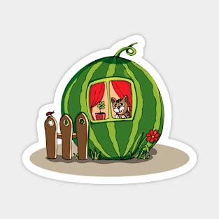 watermelon house Magnet