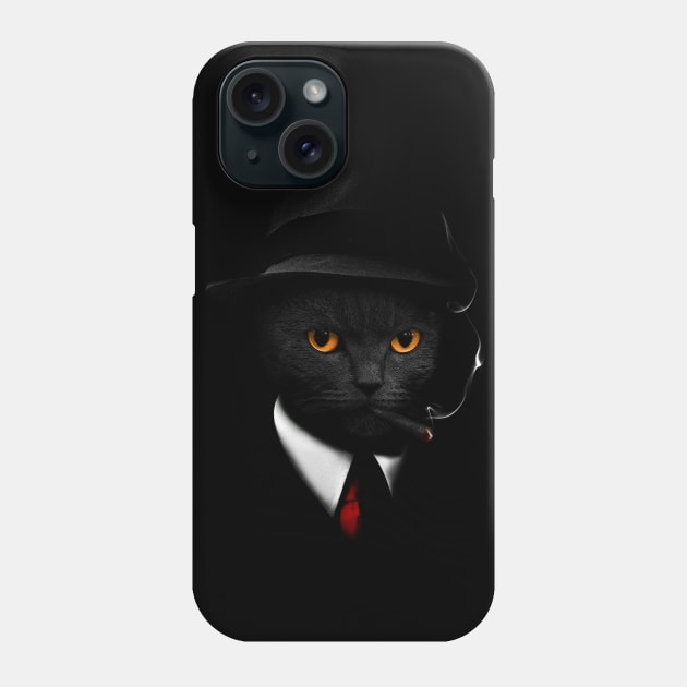 Agent Cat Phone Case by clingcling