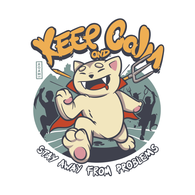 Keep Calm - Vampire Cat by AGAMUS