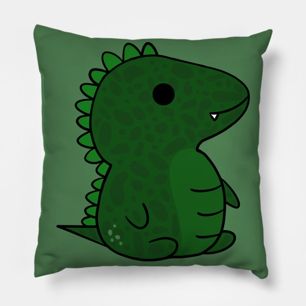 Green Baby Dinosaur Pillow by Lobinha