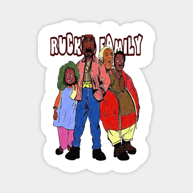 vintage ruckus fam Magnet by PAIN-BRUSH