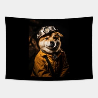 Shiba Miner Tapestry