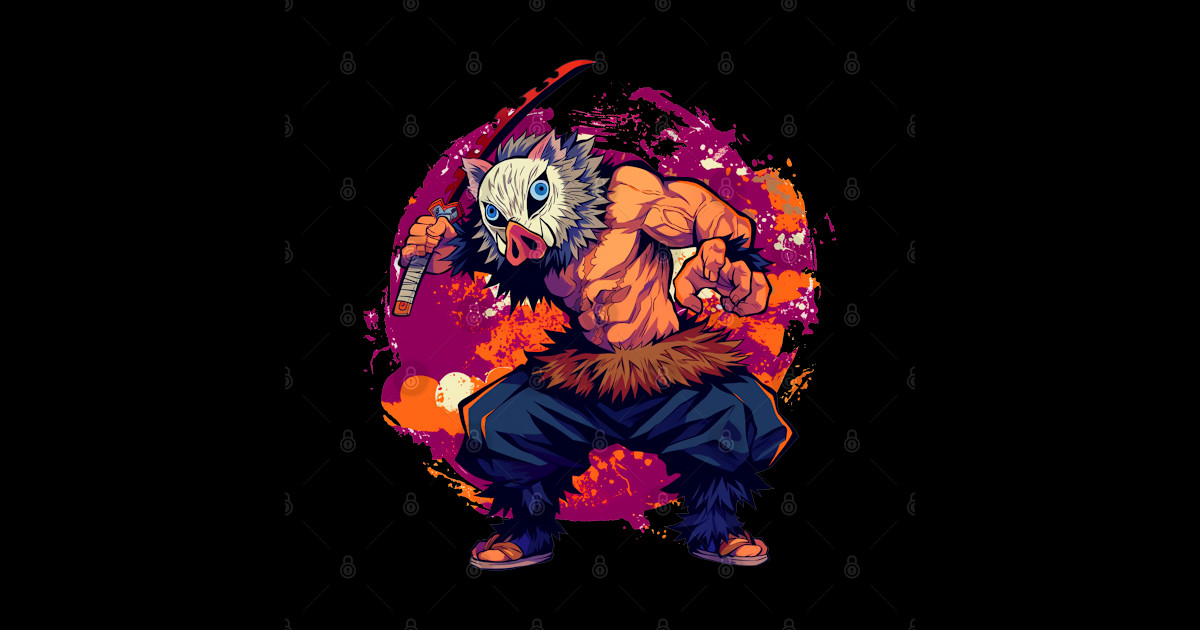 hashibira inosuke - kimetsu no yaiba - Inosuke - Sticker | TeePublic