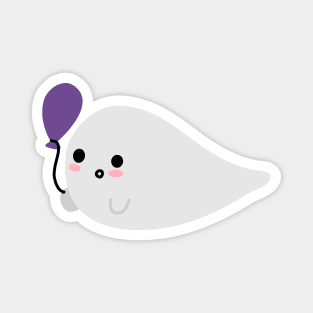 Ghost With Balloon Magnet