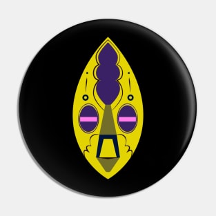 African Festival Mask Pin