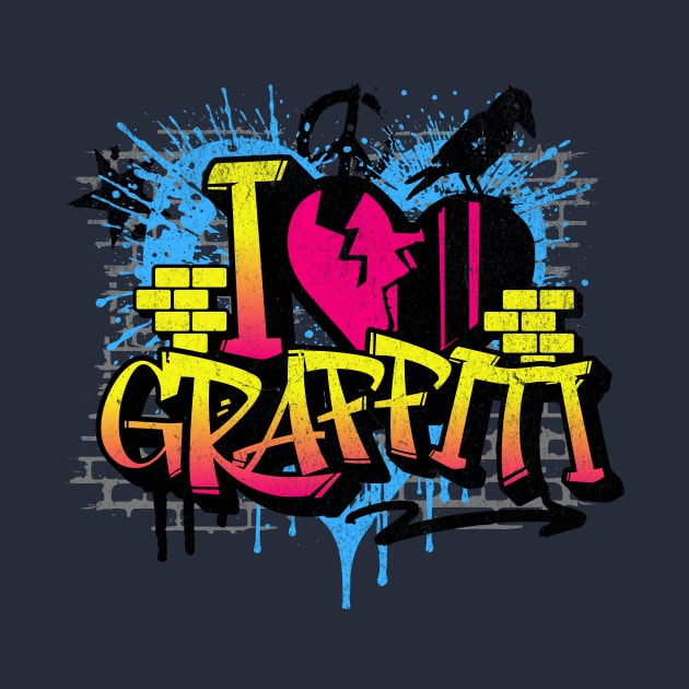 I Love Graffiti Tee by the74