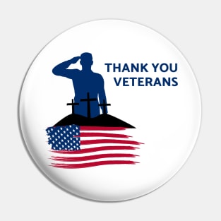 Thank You Veterans Pin