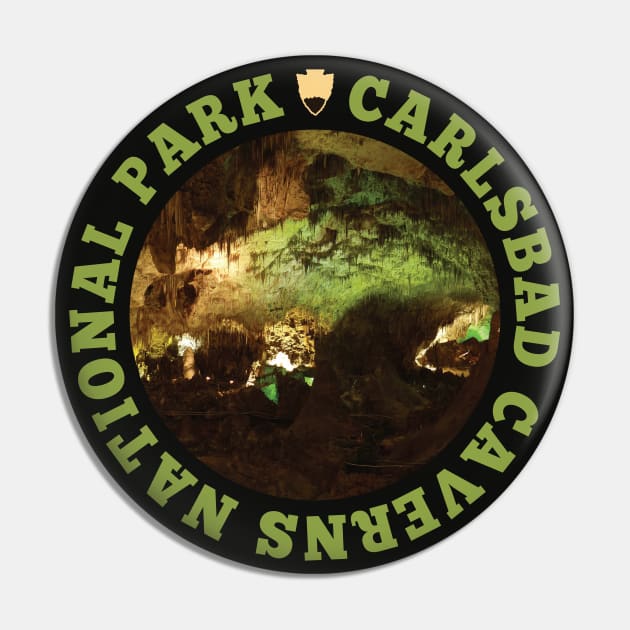 Carlsbad Caverns National Park circle Pin by nylebuss