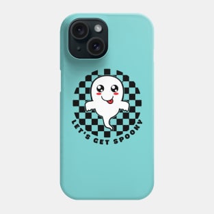 Cute Spooky Halloween Ghost Let's Get Spooky Phone Case