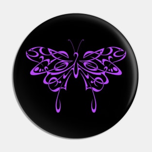 Tribal butterfly (purple) Pin