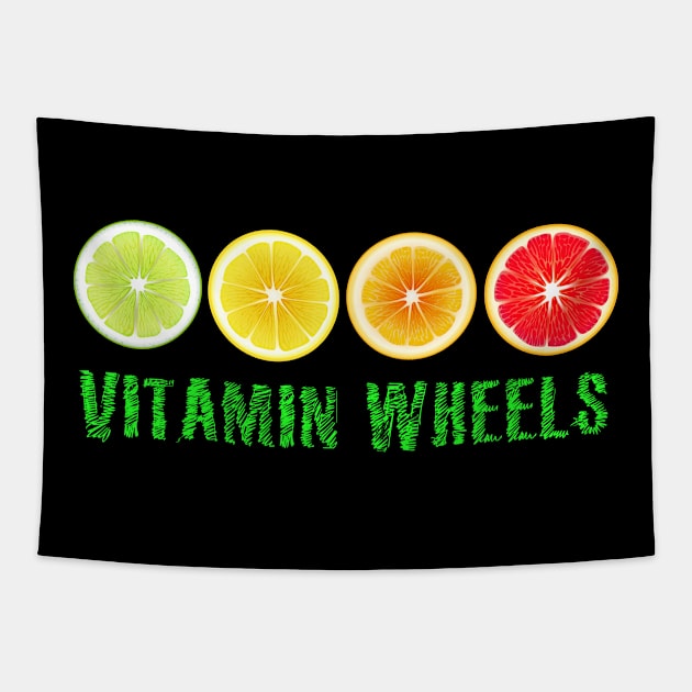 Lime Lemon Orange Vitamin Citrus Wheels of a Power of Juice Health Food choices and living Greenway for your own strong Health benefits and vitality life Tapestry by Olloway