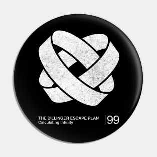 The Dillinger Escape Plan / Minimalist Graphic Design Tribute Pin