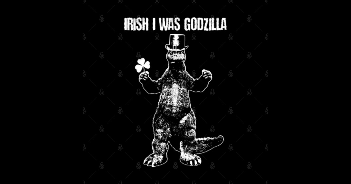 saint patricks day godzilla daikaiju