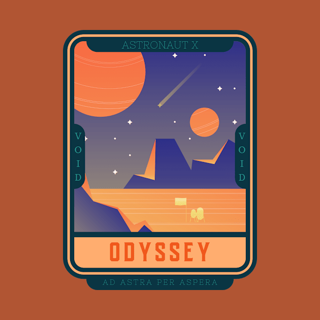 Astronaut X Odyssey Ad Astra Per Aspera by Ken Adams Store