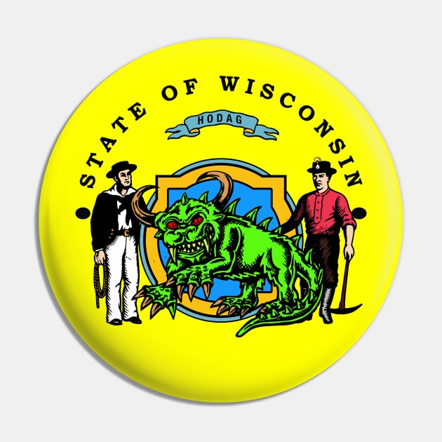 WISCONSIN HODAG Pin by theanomalius_merch