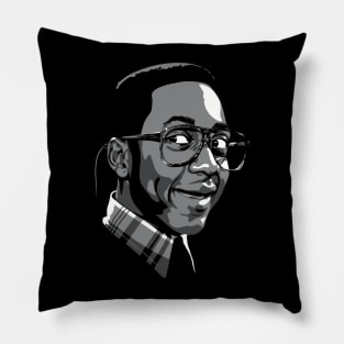 Jaleel White greyscale Pillow